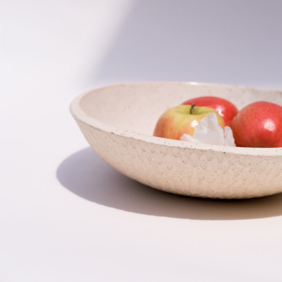 Large Carved Serving Bowl